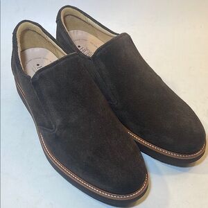 Samuel Hubbard Brown Nubuck Leather Slip-On Loafers Frequent Traveler Men’s 10 M